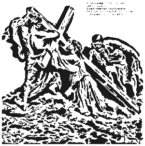 Jesus beneath the Cross