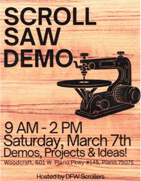 Scroll Saw Demo Event